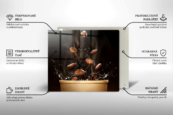 Protetor placa indução Grãos de café quentes