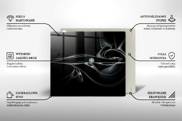 Protetor placa de indução Abstração moderna