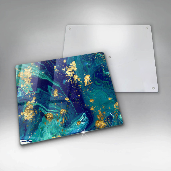 Protetor placa indução Abstração com ouro