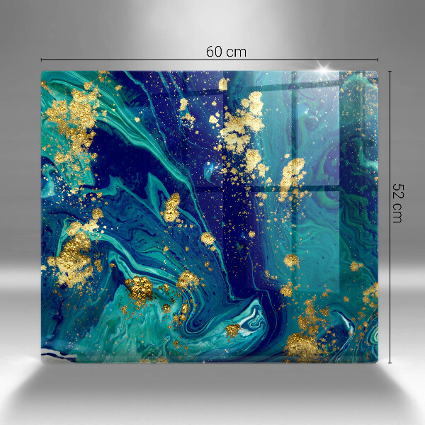 Protetor placa indução Abstração com ouro