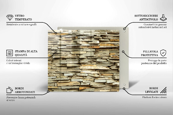 Protetor placa de indução Pedras decorativas