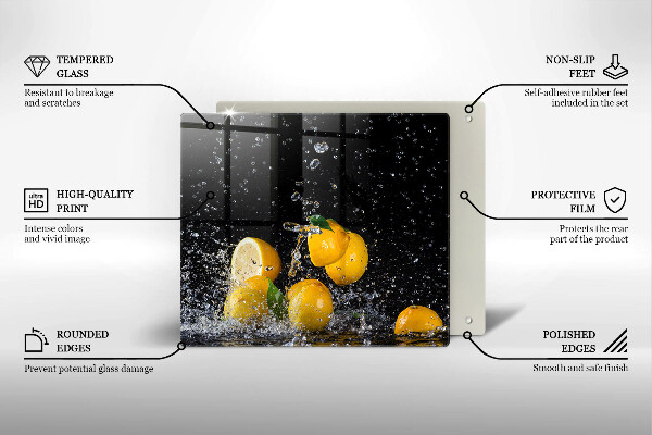 Protetor placa indução Fruta limão suculenta