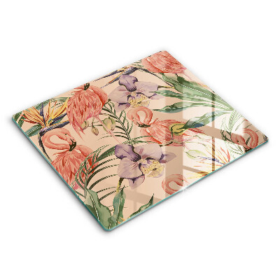 Protetor placa indução Ilustração de flamingos