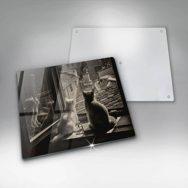 Tábua protetora Cidade dos gatos e janela