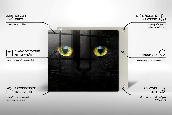 Protetor placa indução Olhos de gato de animais