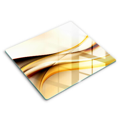 Protetor placa indução Linhas de fumaça abstratas