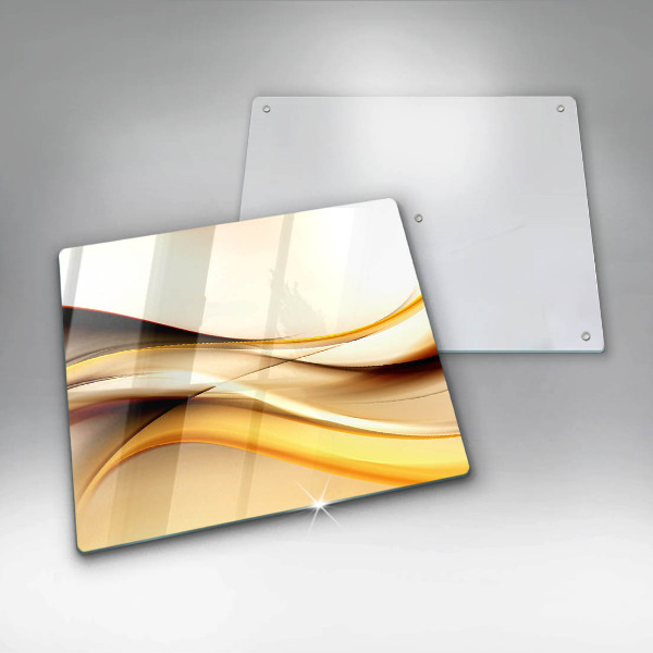 Protetor placa indução Linhas de fumaça abstratas