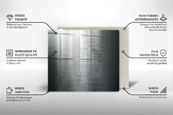 Tábua protetora Textura metálica