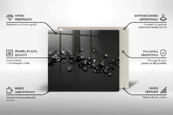 Protetor placa de indução Formas abstratas 3D
