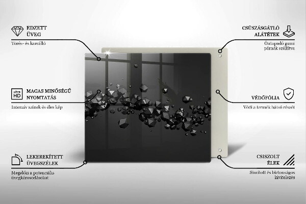Protetor placa de indução Formas abstratas 3D