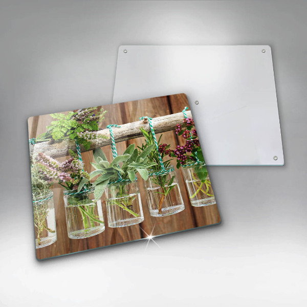 Tábua protetora Plantas de ervas vintage