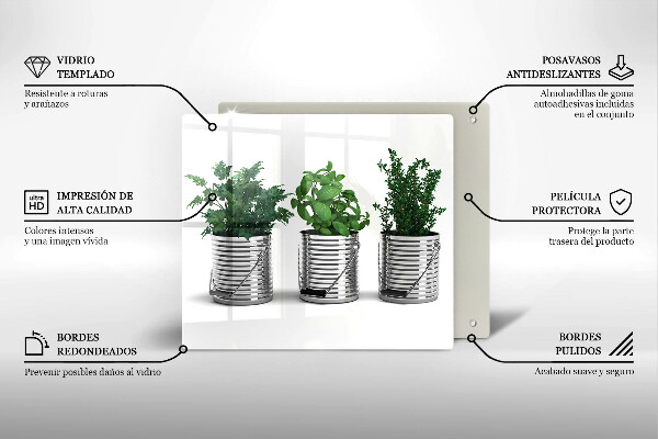 Protetor placa indução Vasos de ervas e plantas