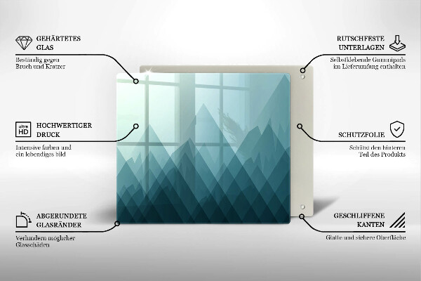 Tábua protetora Montanhas abstratas