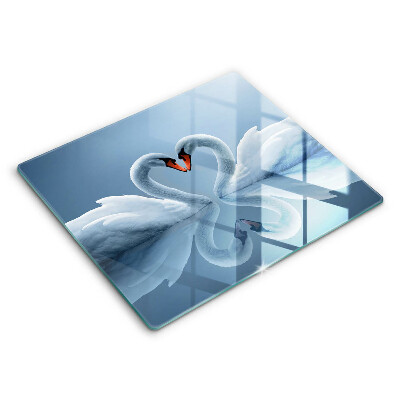 Protetor placa de indução Coração de dois cisnes