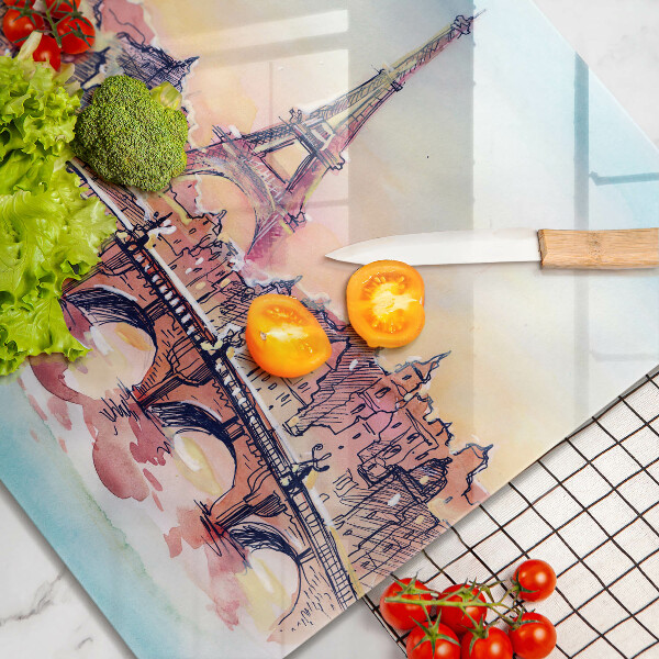 Tábua protetora Paisagem parisiense Torre Eiffel