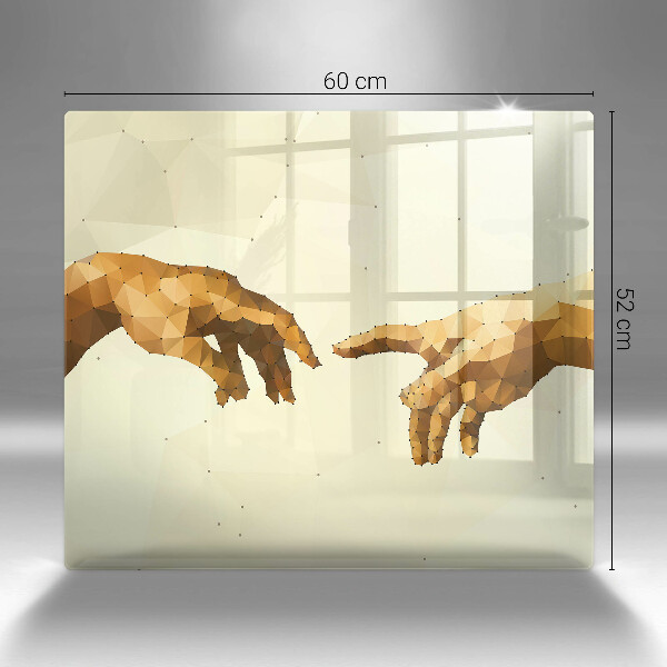 Tábua protetora Criação das mãos de Adão