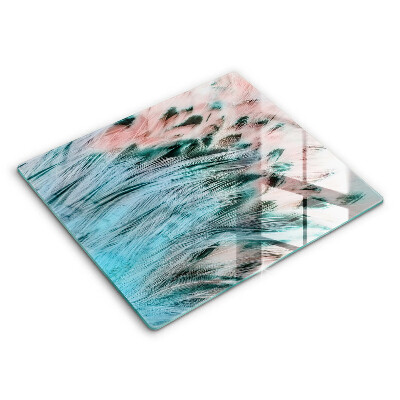 Tábua protetora penas de pássaros boho