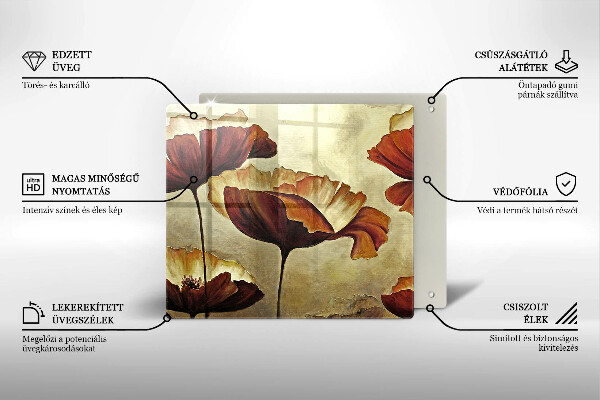 Tábua protetora Flores boho pintadas