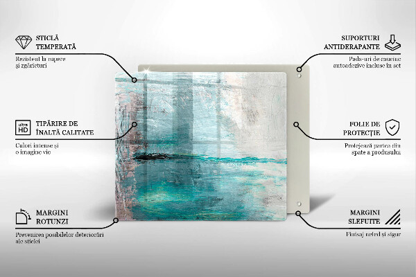 Protetor placa de indução Fundo de pintura abstrata