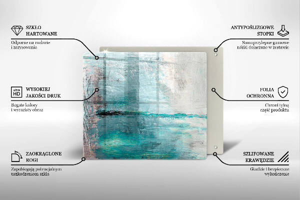 Protetor placa de indução Fundo de pintura abstrata