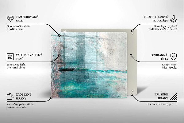 Protetor placa de indução Fundo de pintura abstrata