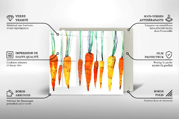 Protetor placa indução Ilustração de cenoura