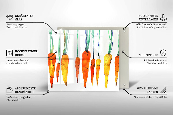 Protetor placa indução Ilustração de cenoura