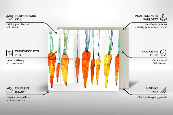 Protetor placa indução Ilustração de cenoura