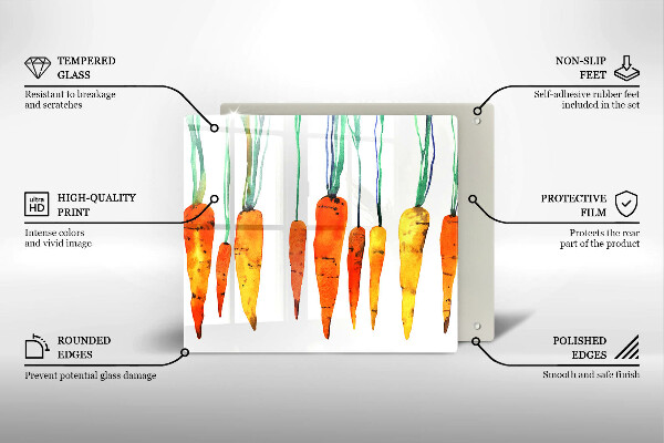 Protetor placa indução Ilustração de cenoura