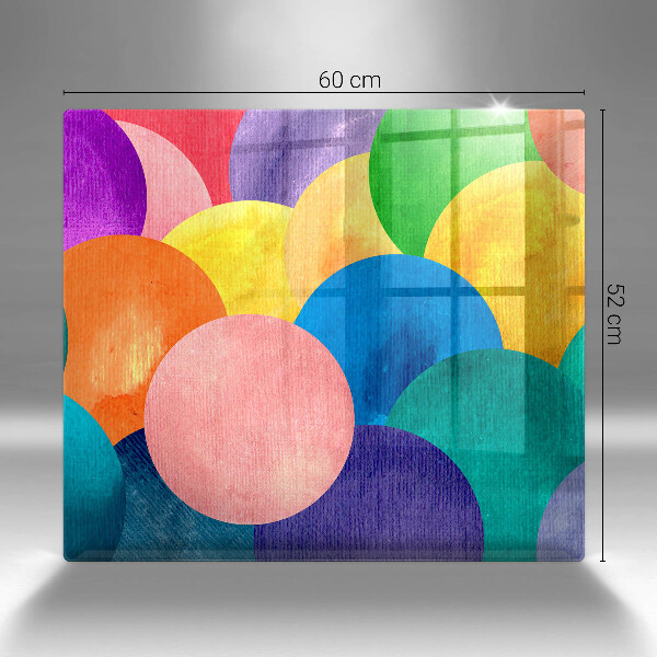 Protetor placa de indução Círculos coloridos