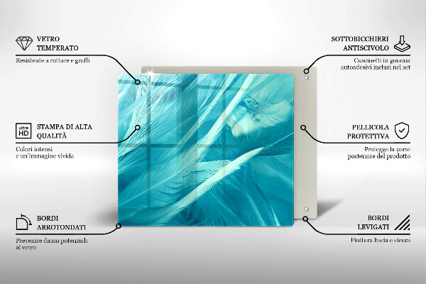 Protetor placa indução Penas delicadas