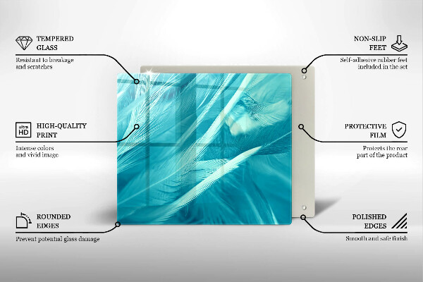 Protetor placa indução Penas delicadas