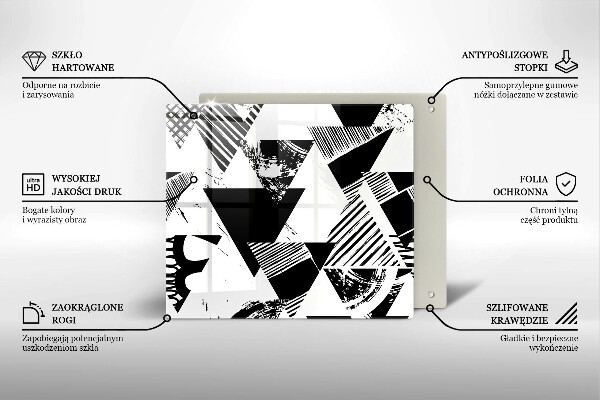 Protetor placa de indução Triângulos geométricos