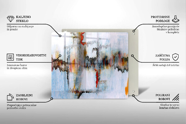 Protetor placa de indução Tintas abstratas