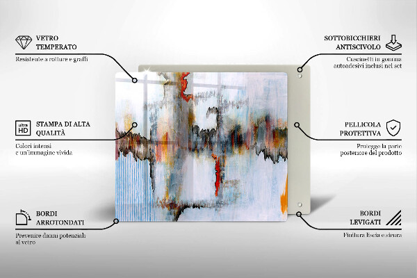 Protetor placa de indução Tintas abstratas