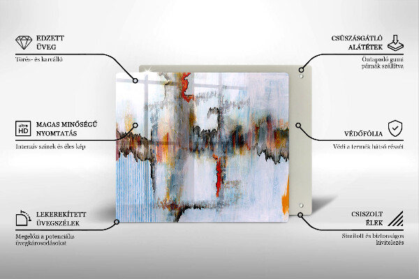 Protetor placa de indução Tintas abstratas