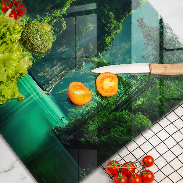 Protetor placa de indução Paisagem da lagoa