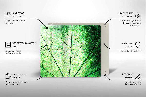 Protetor placa de indução Nervuras decorativas das folhas