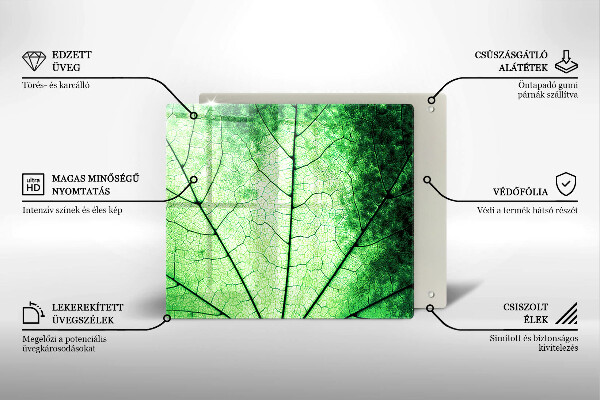 Protetor placa de indução Nervuras decorativas das folhas