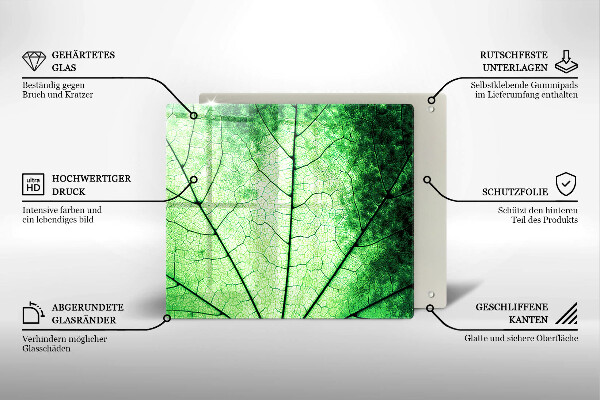 Protetor placa de indução Nervuras decorativas das folhas