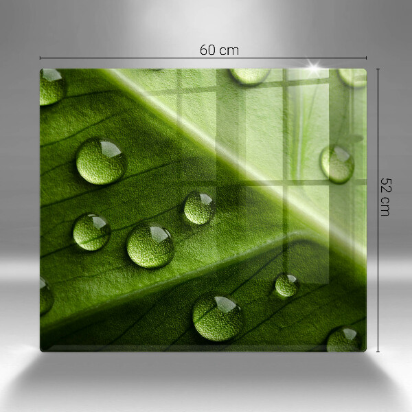 Protetor placa indução Orvalho e folha da natureza