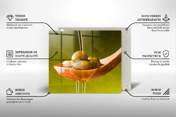 Tábua protetora Azeite e azeitonas