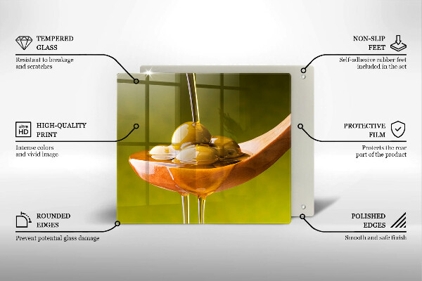 Tábua protetora Azeite e azeitonas