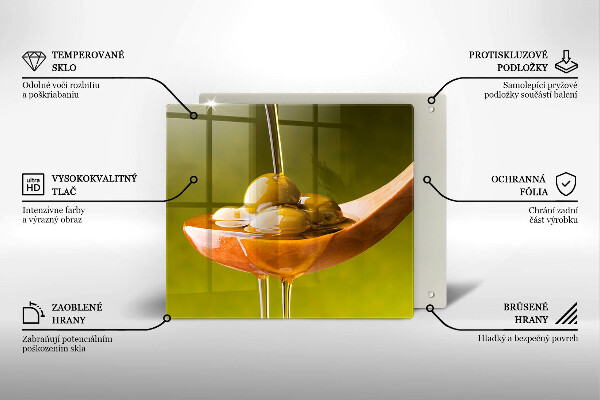 Tábua protetora Azeite e azeitonas