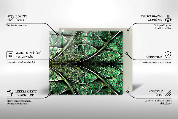 Protetor placa de indução Estrutura das nervuras das folhas