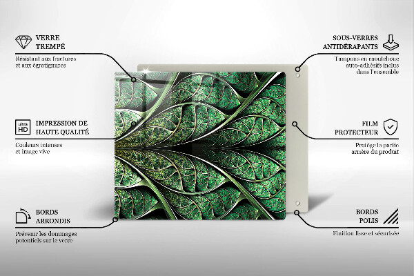 Protetor placa de indução Estrutura das nervuras das folhas