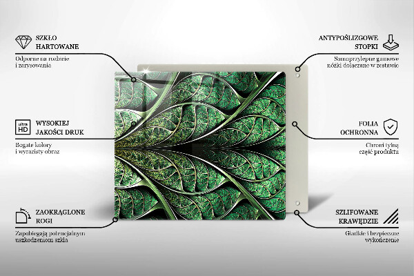 Protetor placa de indução Estrutura das nervuras das folhas