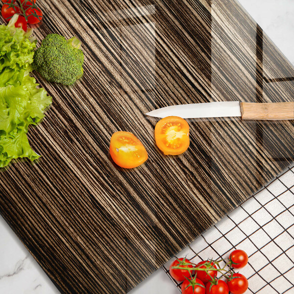 Protetor placa de indução Textura de madeira