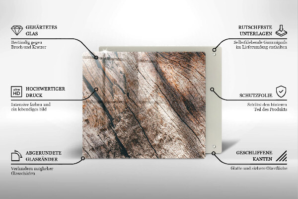 Protetor placa indução Estrutura de madeira