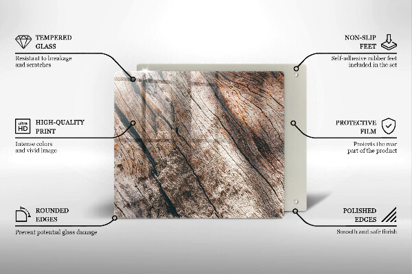 Protetor placa indução Estrutura de madeira